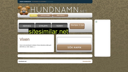hundnamn.net alternative sites