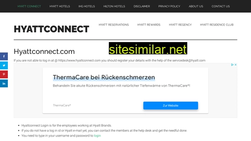 hyattconnect.net alternative sites