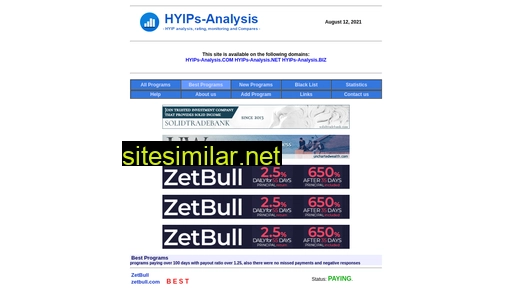 hyips-analysis.net alternative sites