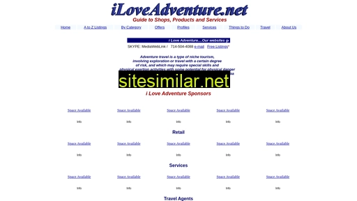 Iloveadventure similar sites