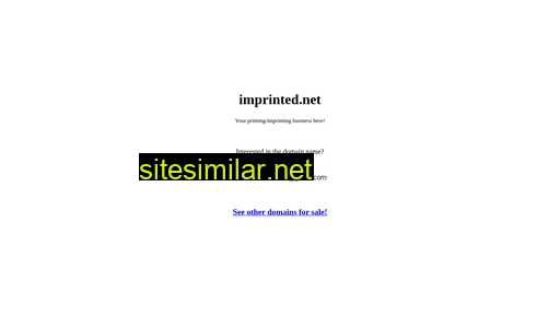 imprinted.net alternative sites