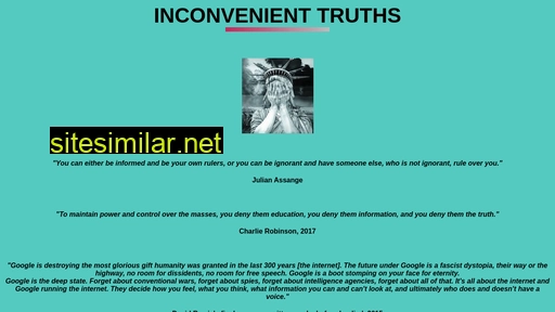 inconvenienttruths.net alternative sites