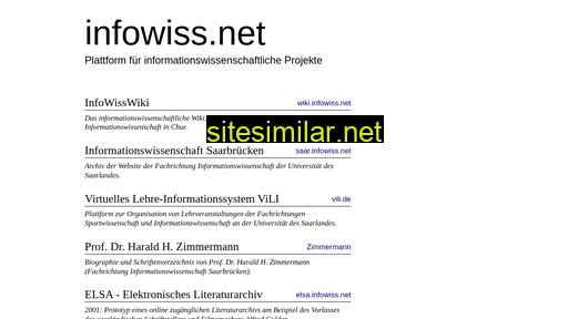 Infowiss similar sites