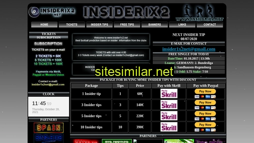 Insider1x2 similar sites