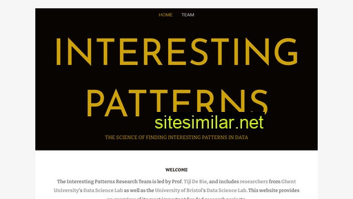 Interesting-patterns similar sites
