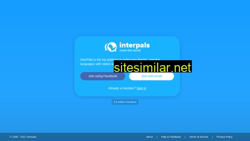 Interpals similar sites