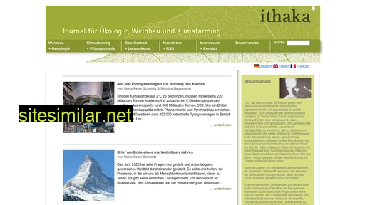 Ithaka-journal similar sites