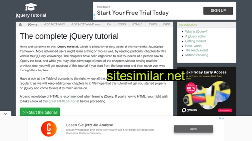 jquery-tutorial.net alternative sites