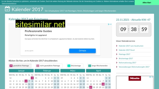 kalender-2017.net alternative sites