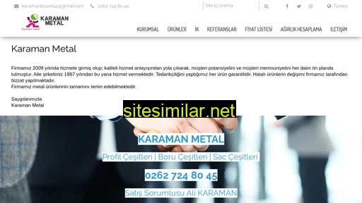 karamanmetal.net alternative sites