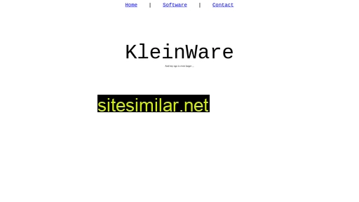 kleinware.net alternative sites