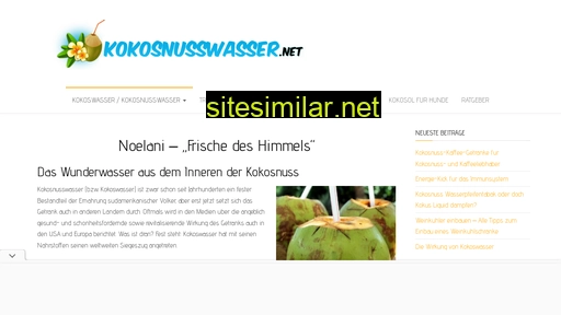 kokosnusswasser.net alternative sites