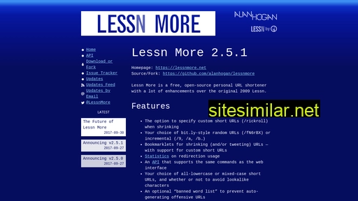 lessnmore.net alternative sites
