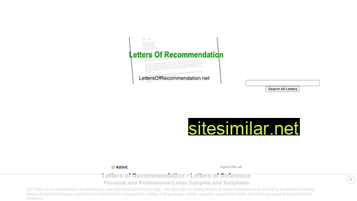 lettersofrecommendation.net alternative sites