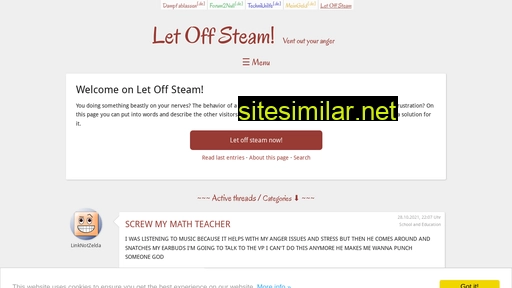 let-off-steam.net alternative sites