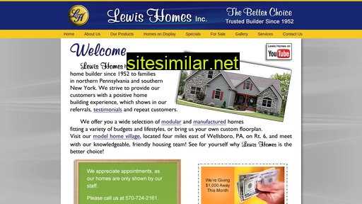 lewis-homes.net alternative sites