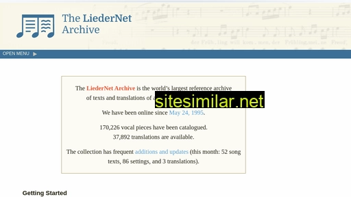 lieder.net alternative sites