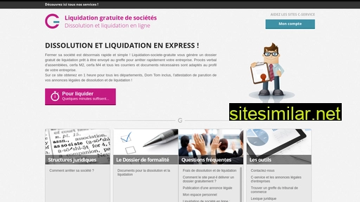 Liquidation-societe-gratuite similar sites