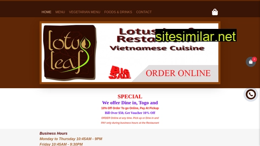 lotusleafrestaurant.net alternative sites