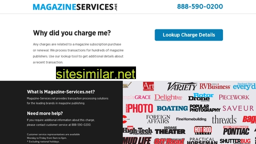 Magazine-services similar sites