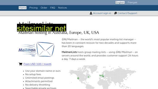 mailmanlists.net alternative sites