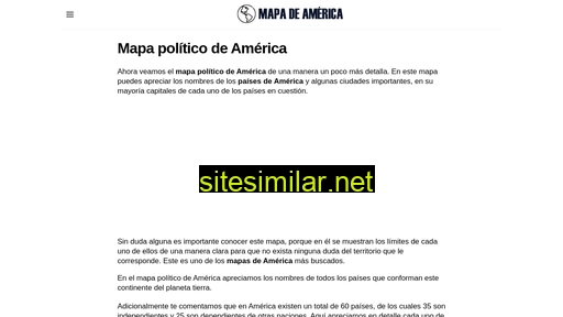 mapadeamerica.net alternative sites