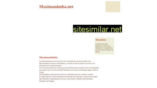 masimanimba.net alternative sites