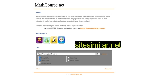 mathcourse.net alternative sites