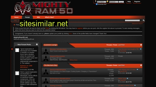 mightyram50.net alternative sites