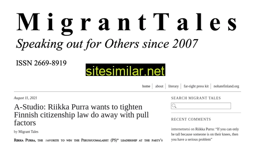 migranttales.net alternative sites