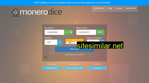 monerodice.net alternative sites