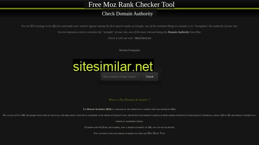 mozcheck.net alternative sites