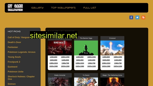 Mygamewallpapers similar sites