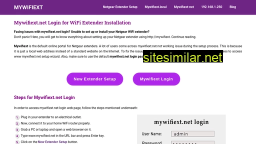 mywi-fiext.net alternative sites