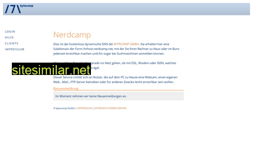 nerdcamp.net alternative sites