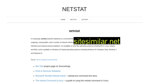 Netstat similar sites