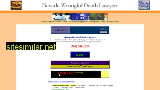 Nevadawrongfuldeathlawyers similar sites