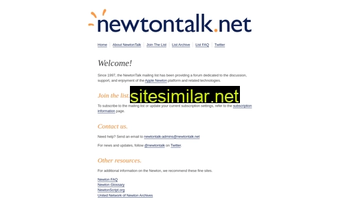 Newtontalk similar sites