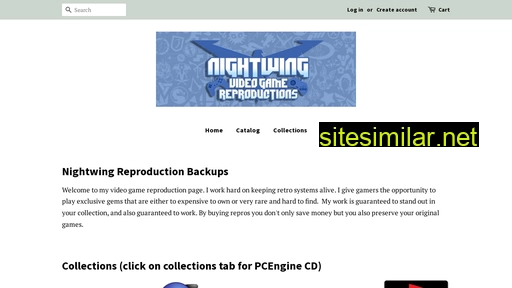 nightwingvideogamereproductions.net alternative sites