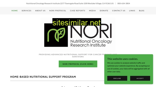 nutritionaloncology.net alternative sites
