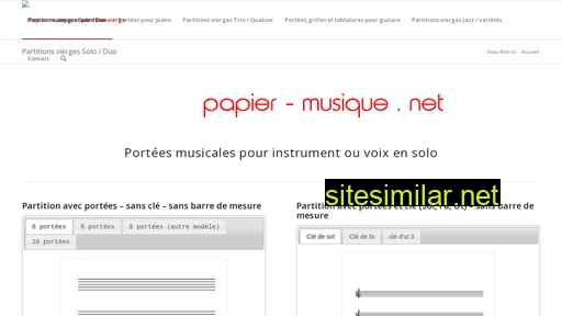 papier-musique.net alternative sites