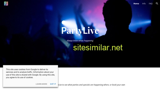 Partylive similar sites