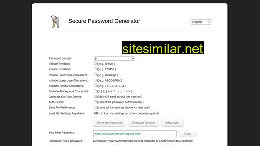 passwordsgenerator.net alternative sites