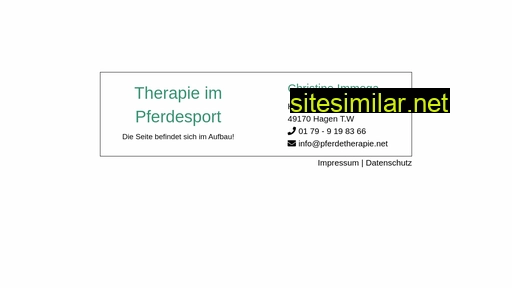 pferdetherapie.net alternative sites
