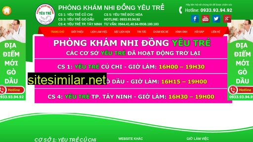 Phongkhamnhidong similar sites