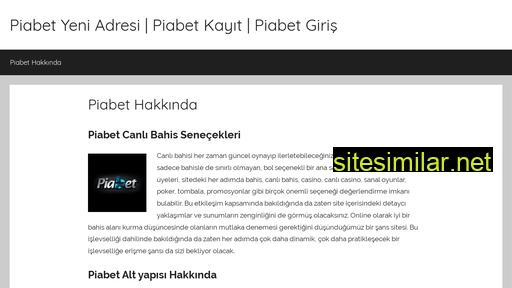 Piabet similar sites