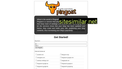 pingoat.net alternative sites