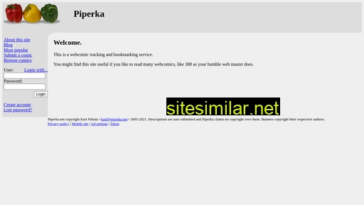 piperka.net alternative sites