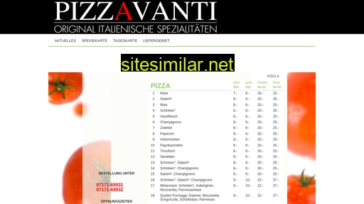 pizzavanti.net alternative sites