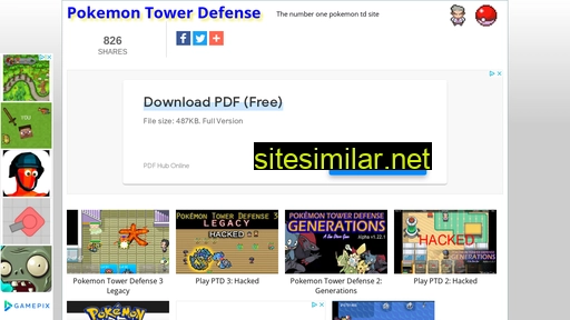 pokemontowerdefense.net alternative sites